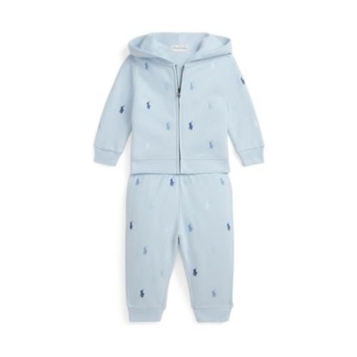 Baby Boys Polo Pony Fleece Hoodie & Pants Set