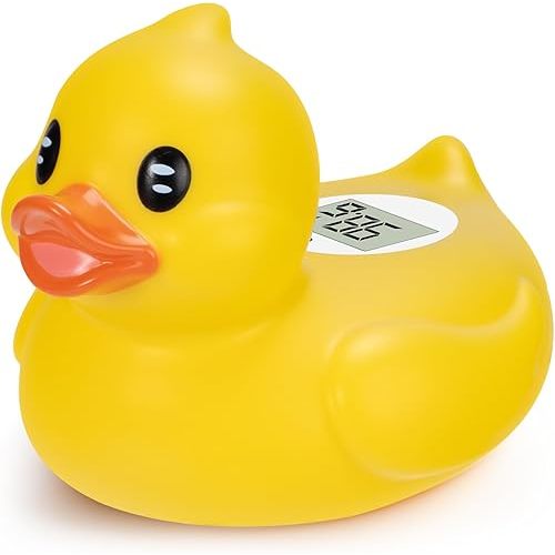 Baby Bath Thermometer – Digital Safety Water Thermometer for Baby Bathtub – °C/°F Display, BPA-Free & Waterproof – Floating Duck Toy for Newborns & Toddlers