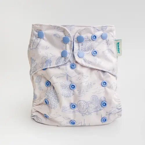 Animals and Insects: Essentials Pocket Cloth Diaper with Athletic Wicking Jersey, Grows with your Baby - Pasture Raised