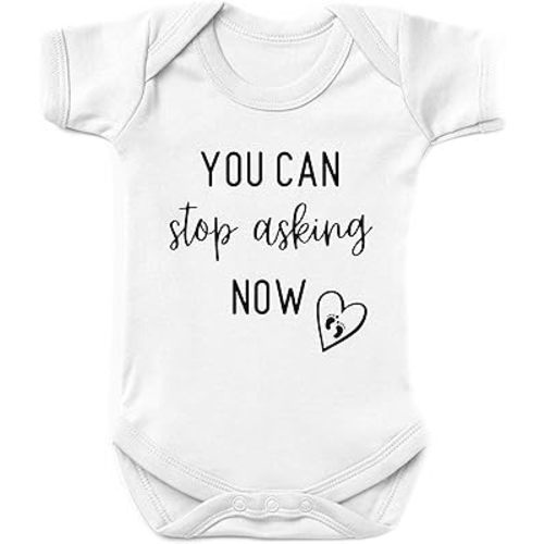 Funny Pregnancy Announcement Gift for Grandparents to be, You can stop asking" Baby Coming Soon Reveal idea for Grandma, Grandpa, Dad, Husband, Aunt, Uncle