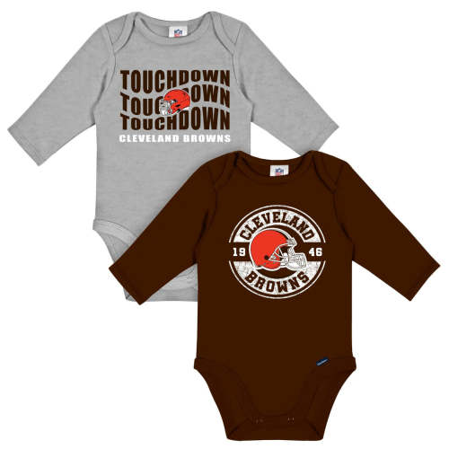 2-Pack Baby Boys Cleveland Browns Long Sleeve Bodysuit Set – Gerber Childrenswear