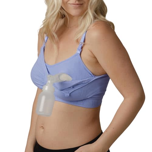 Kindred Bravely Sublime Pumping Bra Hands Free, Adjustable Pumping & Nursing Bra with EasyClip for All Breast Pumps
