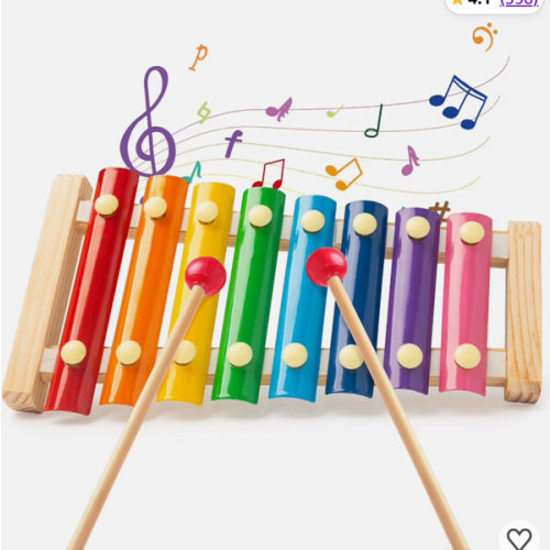 Amazon.com: LovesTown Wooden Xylophone, 8 Rainbow Keys, 2 Mallets | Xylophone for Kids, Toddler Percussion Instruments, Music Toys, Goodie Bag Stuffers, Gifts for Kids : Toys & Games
