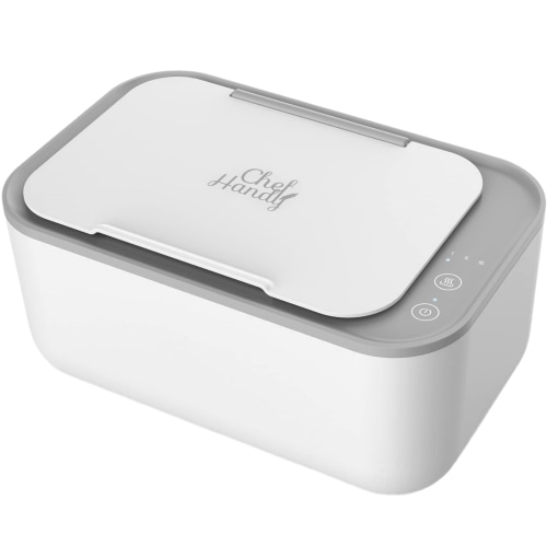 Baby Wipe Warmer, Baby Wet Wipes Dispenser, Smart Precise Temperature Control Large Capacity Evenly Overall Heating Super Silence, Portable Wipes Warmer for Babies, Diaper Wipe Warmer, White