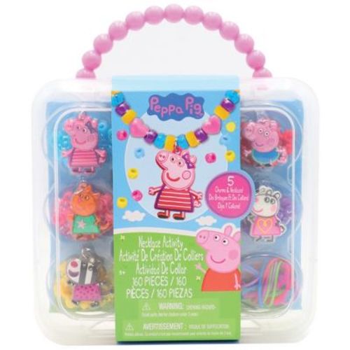 Tara Toy Necklace Activity Set - Peppa Pig, 160pc DIY Jewelry Kit