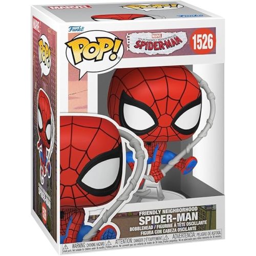 Funko Pop! Marvel: Friendly Neighborhood Spider-Man - Spider-Man - Collectable Vinyl Figure - Gift Idea - Official Merchandise - Toys for Kids & Adults - Cartoons Fans