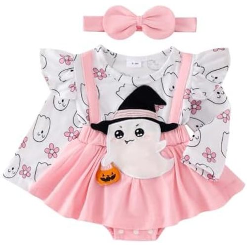 Newborn Baby Girl Clothes Long Sleeve Romper Onesie Toddler Infant Dress Fall Winter Outfit