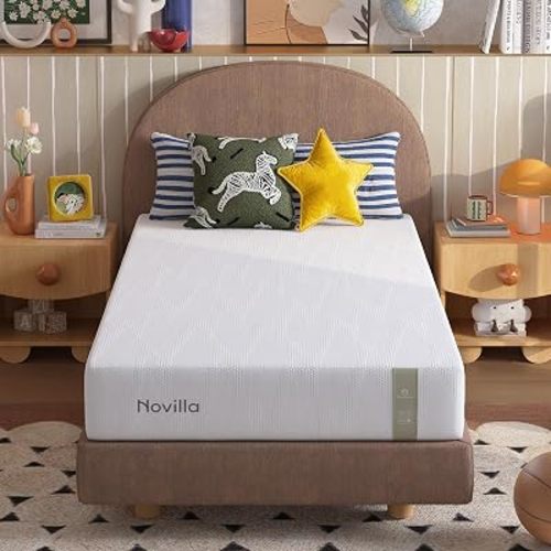 Novilla 8 Inch King Size Memory Foam Mattress with Gel Foam for Cooling | Cooling Night Sleep & Comfort Support & Motion Isolation,CertiPUR-US Certified