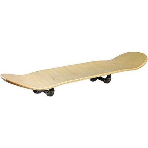 Floating Industrial Style Skateboard Deck Shelf with Pipe Mounting System – Custom Made Indoor Skate Shelving - Maple Wall Mount - 7.75" Natural
