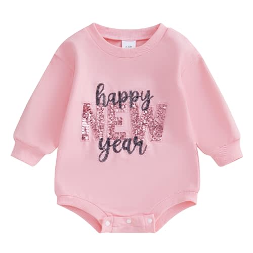 Infant Baby Boy Girl Fall Winter Clothes Oversized Sweatshirt Romper Long Sleeve Bubble Romper 3 6 9 12 18 Months