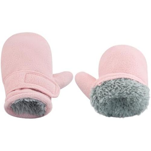 BAVST Baby Toddler Winter Mittens Girls Warm Fleece Lined Gloves Kids Sherpa Lined Mittens for Boys