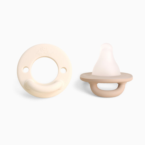 Itzy Ritzy Latch & Soothe Breastlike Pacifier - Taupe