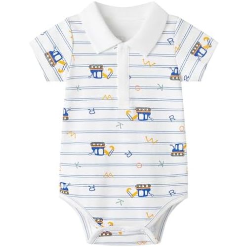 pureborn Baby Boys Girls Bodysuit Super Soft Cotton Romper 0-24 Months