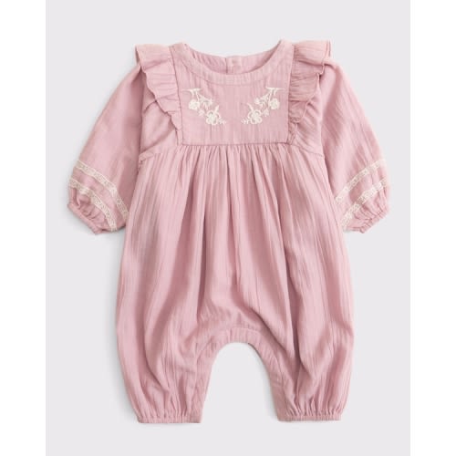 baby long-sleeve ruffle jumpsuit