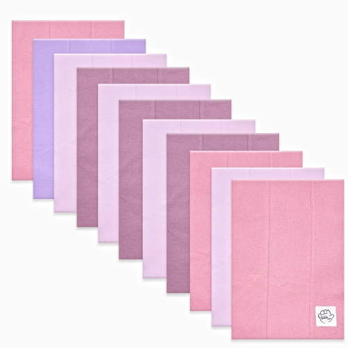 Baby Burp Cloths for Boys and Girls - 11 Pack Large 100% Cotton - Double Layered Extra Absorbent Burp Rags, Maroon