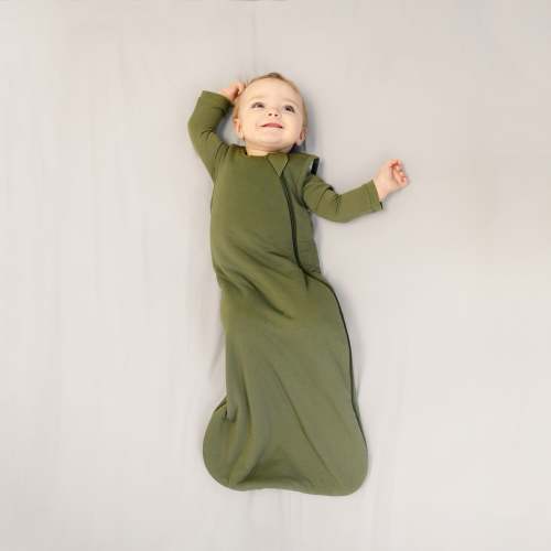 Larkspur Baby | Bamboo Wearable Blanket | Sleep Sack in Olive