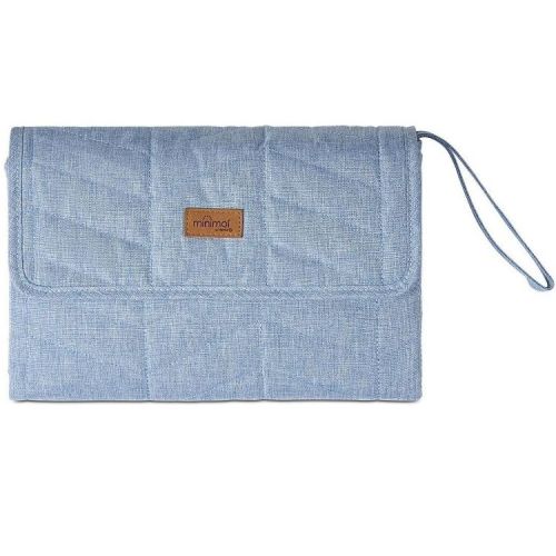 MiniMoi Quilted Diaper Changing Clutch Purse Blue One Size