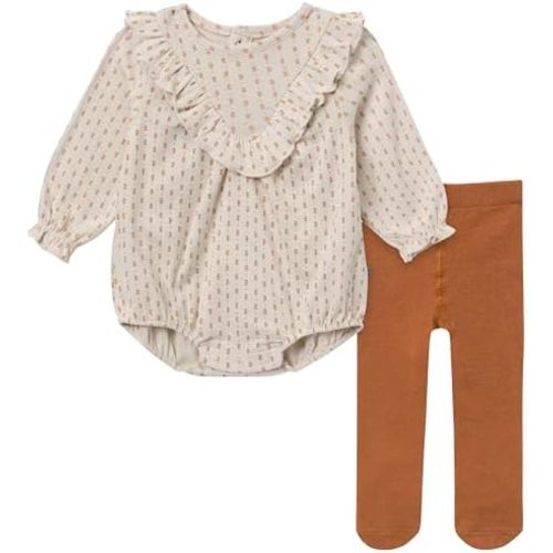 Modern Moments by Gerber baby-girls Bubble Romper and Tights Set