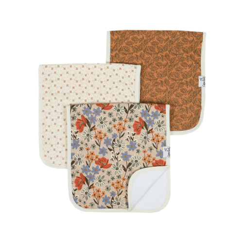 COPPER PEARL BURP CLOTHS IN EDEN