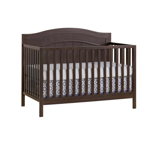 Oxford Baby Nolan 4-in-1 Convertible Baby Crib, Espresso Brown