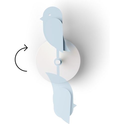 Birdie 2.0 - Design Indoor CO2 Monitor for House Burping - Air Quality Meter for Home & Office - Promotes Mental & Physical Health - Reducing Health Risks with Clean Air (Glacier, FullBirdie)