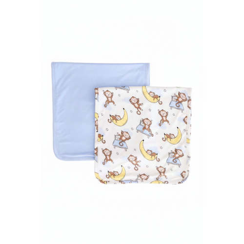 Monkey See, Monkey Snooze 2pc Burp Cloth Set