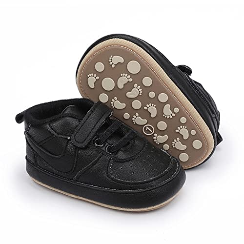 Clowora Unsex Baby Shoes Boys Girls Infant Sneakers Non-Slip Soft Rubber Sole Toddler Crib First Walker Lightweight Shoes