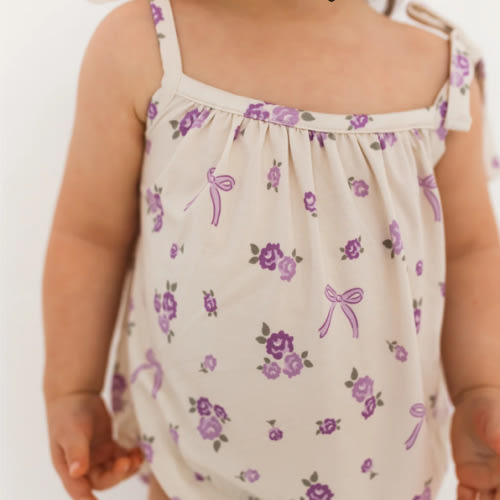 Purple Isabelle Bubble Romper – In My Jammers