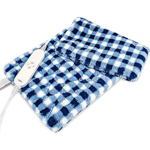 GOQOTOMO Full Weighted Electric Heating Pad for Back/Waist/Abdomen/Shoulder/Neck Pain and Cramps Relief - 2.3 lb Weighted with Auto-Shut Hot Heated Pad(12 * 24", LB002)