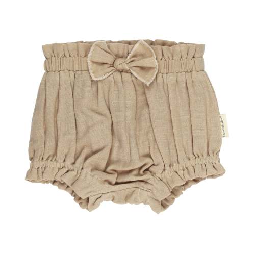 Oatmeal | Organic Muslin Ruffle Bloomer – L'ovedbaby
