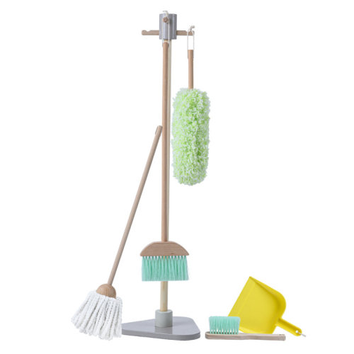 Teamson Kids Little Helper 6-pc. Pretend Play Household Cleaning Supply Set with Organizing Stand & Reviews | Wayfair