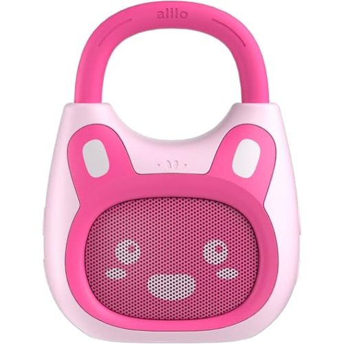 alilo Pocket Bunny Portable Kids Music Player, Musical Toys for Toddlers, Preloaded 120+ Stories/Music/Lullabies/White Noise, Toddler Gift for Girls (with Strap and Ring)