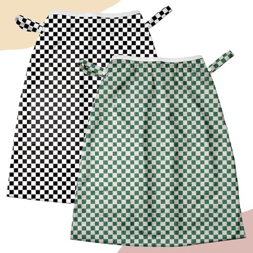 Mama Koala Pail Liner for Cloth Diapers, Reusable and Washable Waterproof Pail Liner with Strap for Diaper Pails, 2 Pack(B006M)