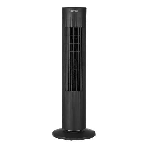 Utilitech 28-in 120 -Volt 3 -Speed Indoor BLACK/MATTE Oscillating Tower Fan