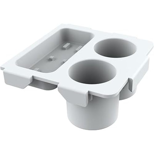 Tiga Top Cup Holder Tray Accessory for Bogg Bag X-Large - Fit for Stanley Cup - EVA Material is Water-Resistant - Women Phone Holder for Bogg Bag - Divider and Organizer - Patented (Light Gray)