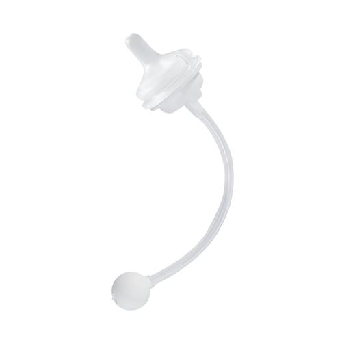 Pigeon Sippy Straw Conversion Kit for Babies 6M+ | Soft Silicone Sipper, Weighted Straw & Cleaning Brush | Smooth Bottle-to-Cup Transition