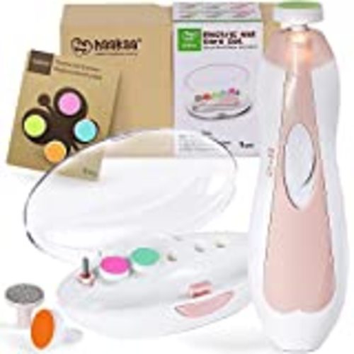 Amazon.com : haakaa Baby Nail Trimmer Electric Baby Nail Clippers Kit for Newborn, Toddler or Adults Fingernails and Toenails Care with Extra 4 Replacement Pads New Combo : Baby