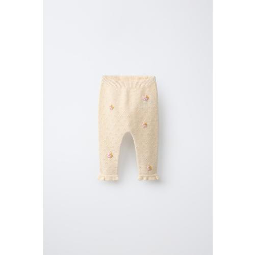 OPENWORK AND BOBBLE PANTS - Ecru | ZARA United States