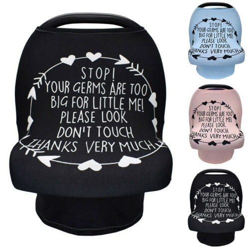 Stretchy Newborn Infant Nursing Cover Multi-Use Baby Car Seat Canopy Cart Cover