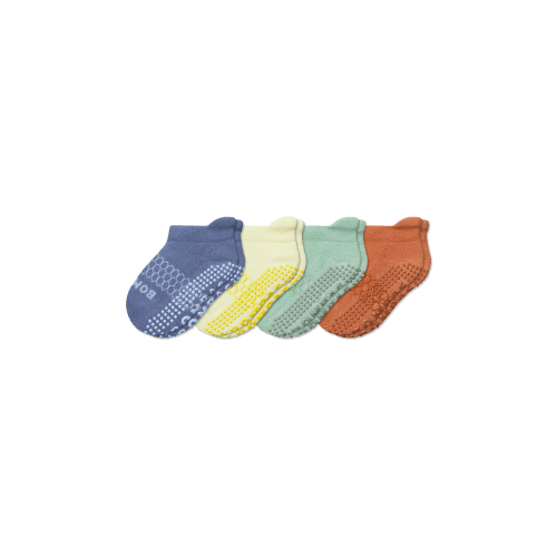 Bombas Toddler Solids Gripper Ankle Sock 4-Pack