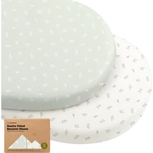 2-Pack Soothe Fitted Bassinet Sheets