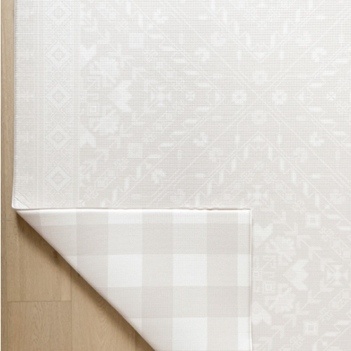 Padded Play Mat - Grey Gingham & Farmhouse (PREORDER SEPTEMBER)