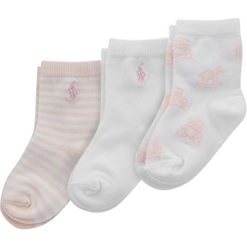 Polo Baby Cable Texture Socks 3 Pair Pack