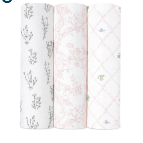 French Floral Silky Soft Swaddle 3 Pack | aden + anais