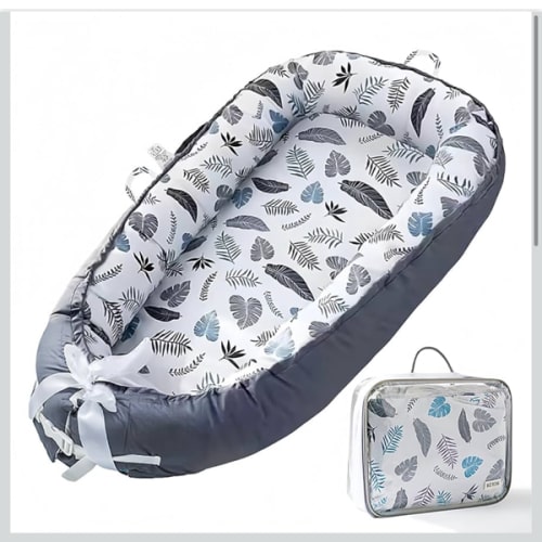 Baby Lounger Cover for Newborn 0-24 Months Soft Baby Nest Cover Co Sleeping Organic Breathable Snuggle Nest Me Lounger Pillow for Infants