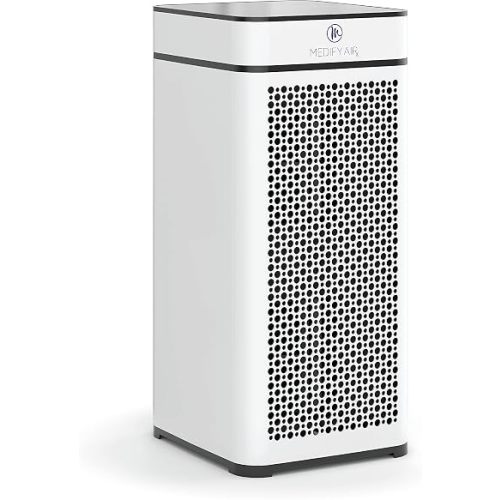 Medify MA-40 Air Purifier with True HEPA H13 Filter | 1,793 ft² Coverage in 1hr for Smoke, Wildfires, Odors, Pollen, Pets | Quiet 99.9% Removal to 0.1 Microns | White, 1-Pack