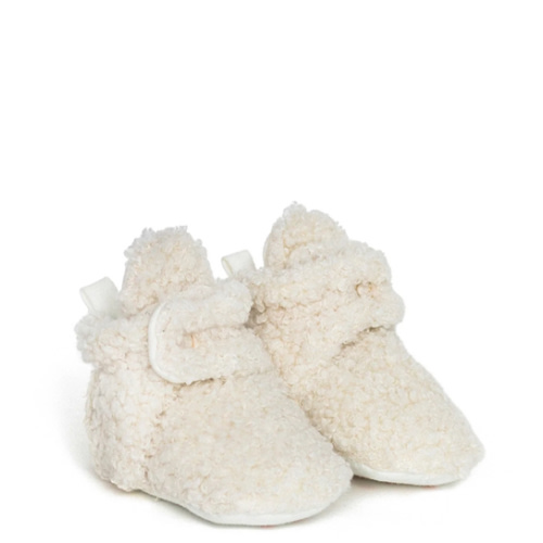 Sherpa Snap Booties Ivory – Robeez