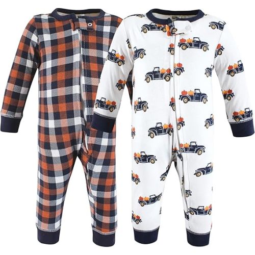 Hudson Baby Unisex Baby Cotton Sleep and Play