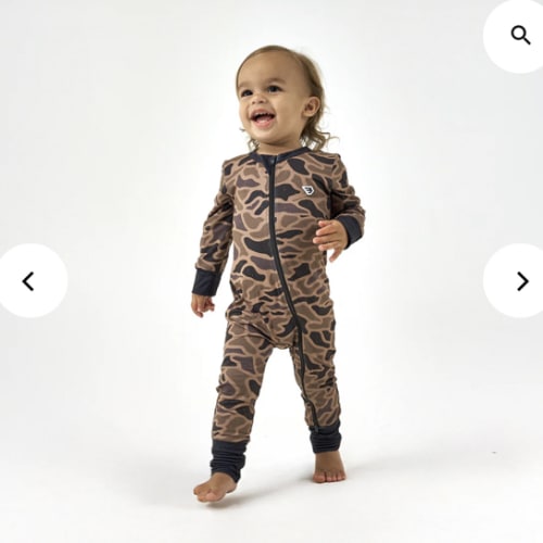 Gauge Camo Baby Zip Up | Outdoor Infant Gift | BURLEBO