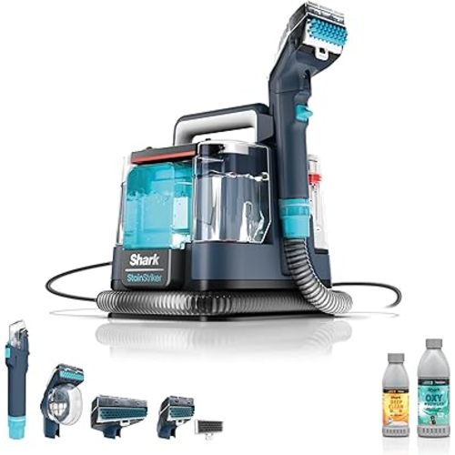 Shark StainStriker Portable Carpet and Upholstery Cleaner - Spot, Stain, & Odor Eliminator - Carpet, Area Rug, Couch, Upholstery and More, Navy, PX204